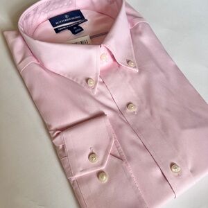 Buttoned Down Pink Dress Shirt - Spread Collar